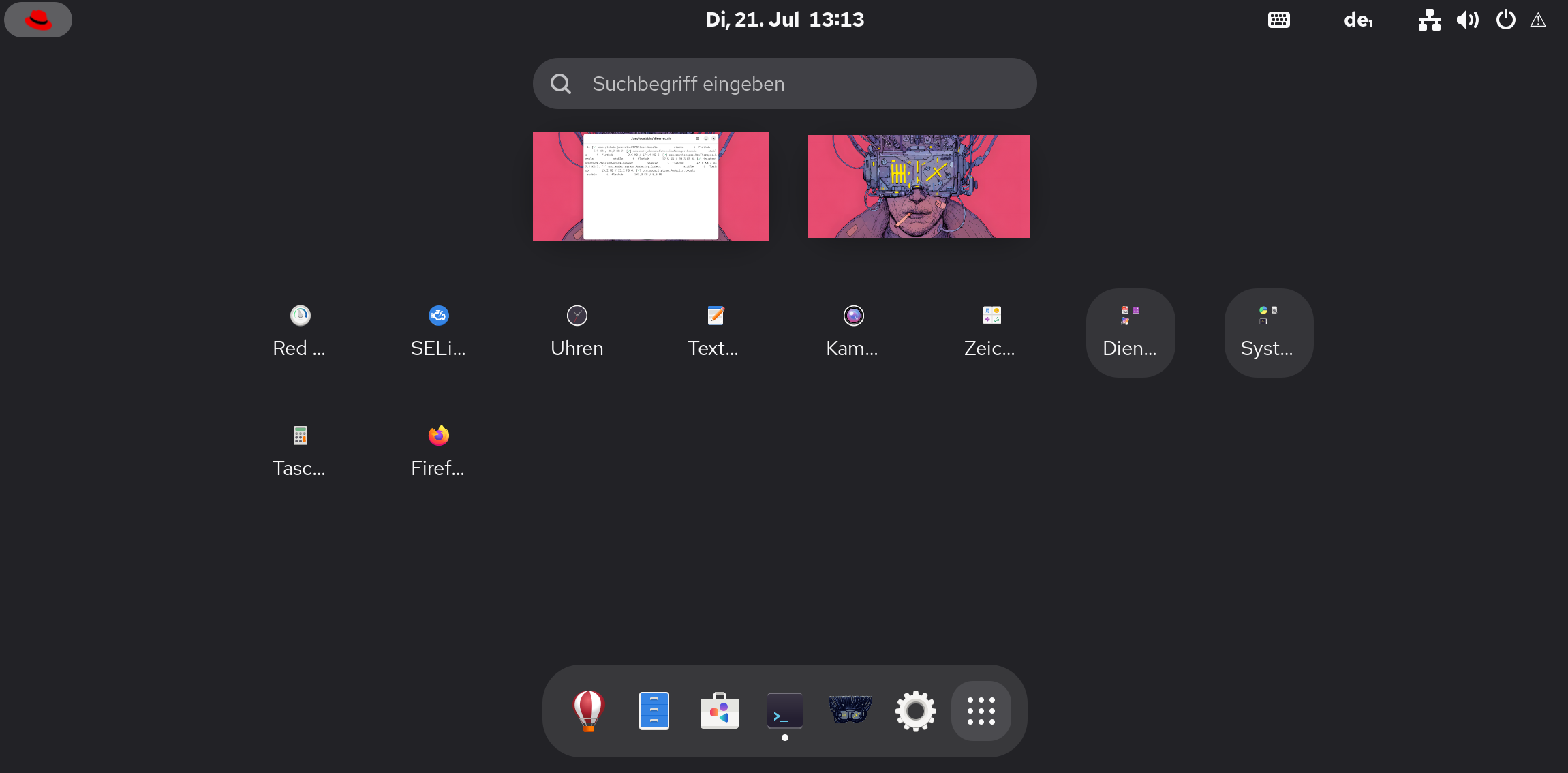 Red Rat Linux Desktop