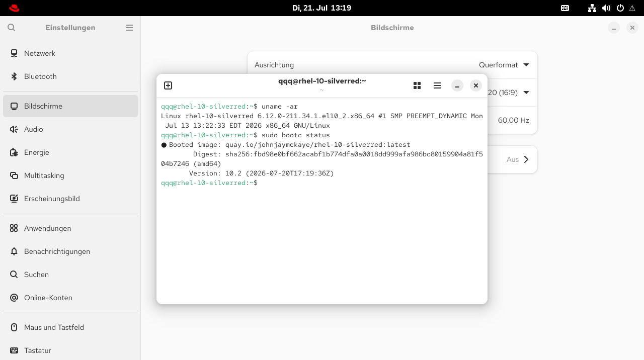 Red Rat Linux Desktop