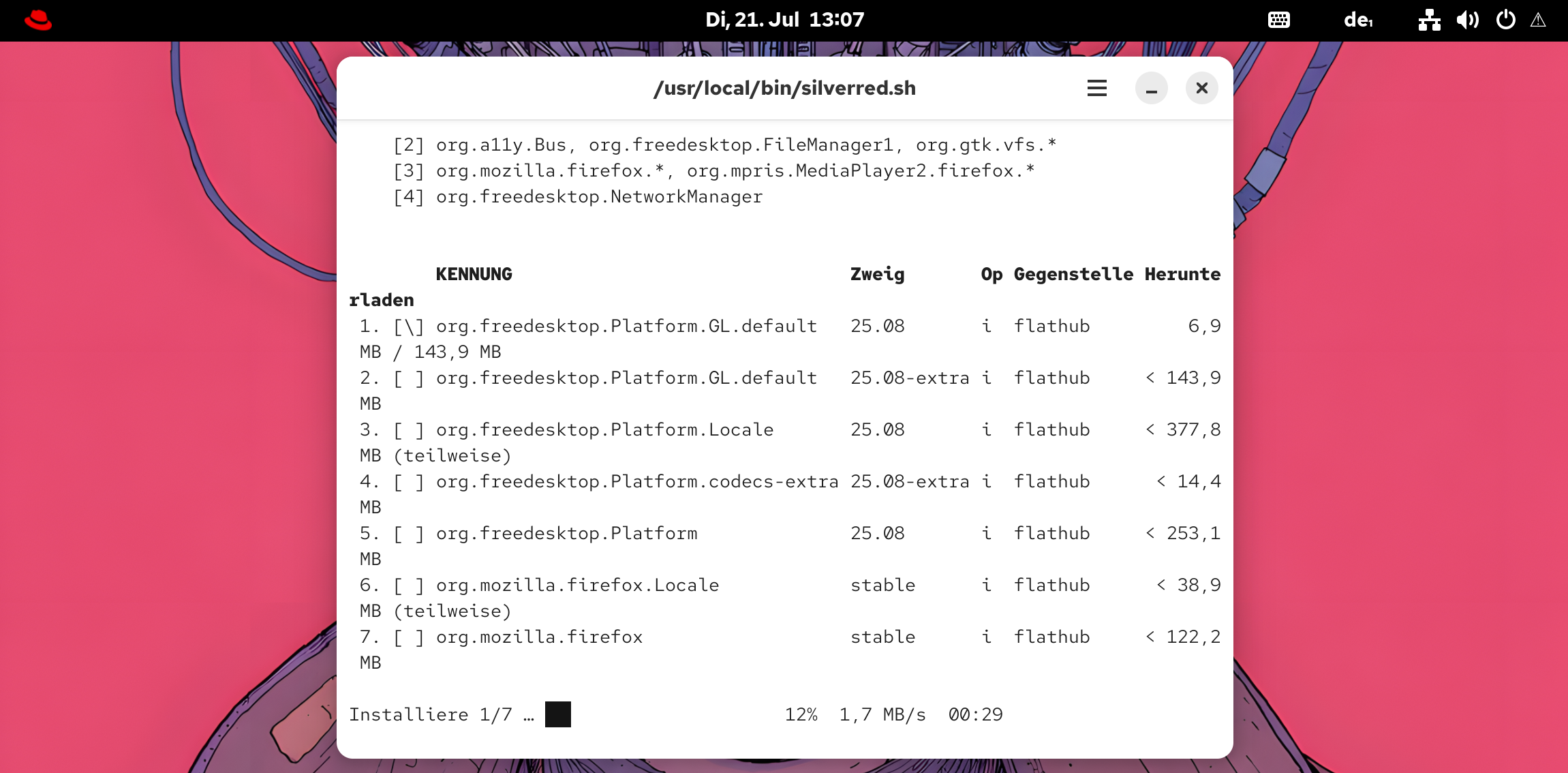 Silverred Desktop